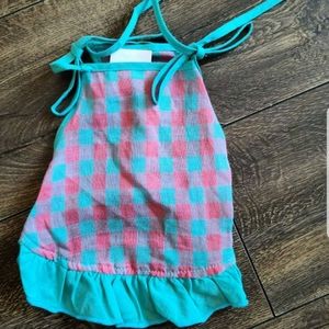 NWOT Plaid String-Tie Dress with Ruffles